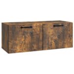 vidaXL Nástenná TV skrinka Nástenný Dymový dub 78,5 x 31 x 30 cm – Obrázok 2