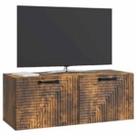 vidaXL Nástenná TV skrinka Nástenný Dymový dub 78,5 x 31 x 30 cm – Obrázok 3
