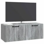 vidaXL Nástenná TV skrinka Nástenný Sivá sonoma 78,5 x 31 x 30 cm – Obrázok 3