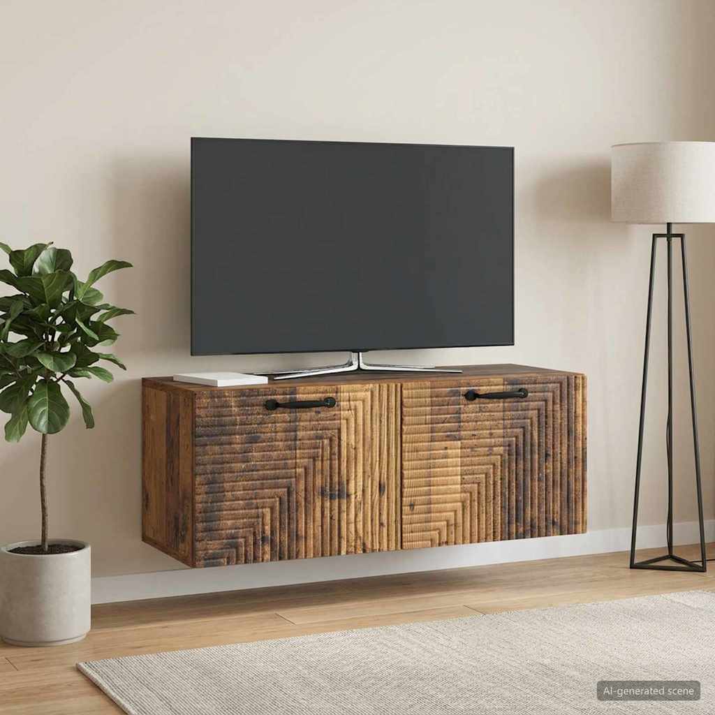 898723_1.jpg vidaXL Nástenná TV skrinka Nástenný Staré drevo 78,5 x 31 x 30 cm – Obrázok 1