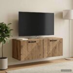 vidaXL Nástenná TV skrinka Nástenný Dub artisan 78,5 x 31 x 30 cm