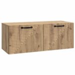 vidaXL Nástenná TV skrinka Nástenný Dub artisan 78,5 x 31 x 30 cm – Obrázok 2