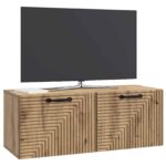 vidaXL Nástenná TV skrinka Nástenný Dub artisan 78,5 x 31 x 30 cm – Obrázok 3