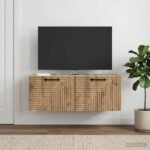 vidaXL Nástenná TV skrinka Nástenný Dub artisan 78,5 x 31 x 30 cm – Obrázok 4