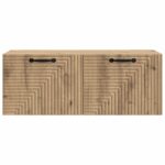 vidaXL Nástenná TV skrinka Nástenný Dub artisan 78,5 x 31 x 30 cm – Obrázok 6