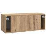 vidaXL Nástenná TV skrinka Nástenný Dub artisan 78,5 x 31 x 30 cm – Obrázok 8