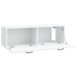 vidaXL Nástenná TV skrinka Biela 98 x 31 x 30 cm Kompozitné drevo – Obrázok 5