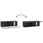 vidaXL Nástenná TV skrinka Čierna 98 x 31 x 30 cm Kompozitné drevo – Obrázok 10