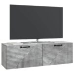 vidaXL Nástenná TV skrinka Nástenný Betónovo sivá 98 x 31 x 30 cm – Obrázok 3