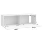 vidaXL Nástenná TV skrinka Biela s vysokým leskom 98 x 31 x 30 cm – Obrázok 5