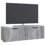 vidaXL Nástenná TV skrinka Nástenný Sivá sonoma 98 x 31 x 30 cm – Obrázok 3