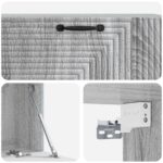 vidaXL Nástenná TV skrinka Nástenný Sivá sonoma 98 x 31 x 30 cm – Obrázok 9