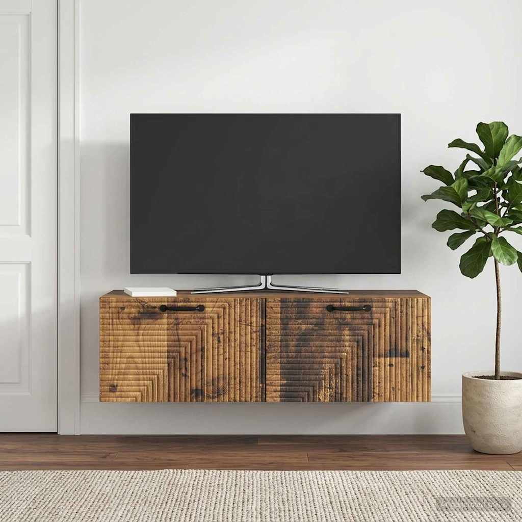 898733_1.jpg vidaXL Nástenná TV skrinka Nástenný Staré drevo 98 x 31 x 30 cm – Obrázok 1