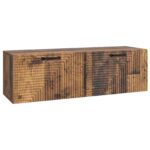 vidaXL Nástenná TV skrinka Nástenný Staré drevo 98 x 31 x 30 cm – Obrázok 2