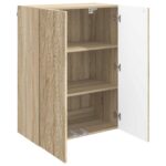 vidaXL Nástenná skrinka Dub sonoma 66 x 34,5 x 90 cm Kompozitné drevo – Obrázok 2