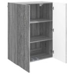 vidaXL Nástenná skrinka Sivý Sonoma 66 x 34,5 x 90 cm Kompozitné drevo – Obrázok 2
