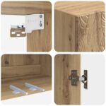 vidaXL Nástenná skrinka Dub artisan 66 x 34,5 x 90 cm Kompozitné drevo – Obrázok 6