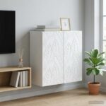 vidaXL Nástenná skrinka Biela 59 x 31 x 60 cm Kompozitné drevo – Obrázok 8