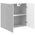 vidaXL Nástenná skrinka Biela s vysokým leskom 59 x 31 x 60 cm – Obrázok 2