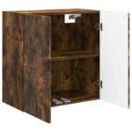 vidaXL Nástenná skrinka Dymový dub 59 x 31 x 60 cm Kompozitné drevo – Obrázok 2