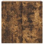 vidaXL Nástenná skrinka Dymový dub 59 x 31 x 60 cm Kompozitné drevo – Obrázok 3