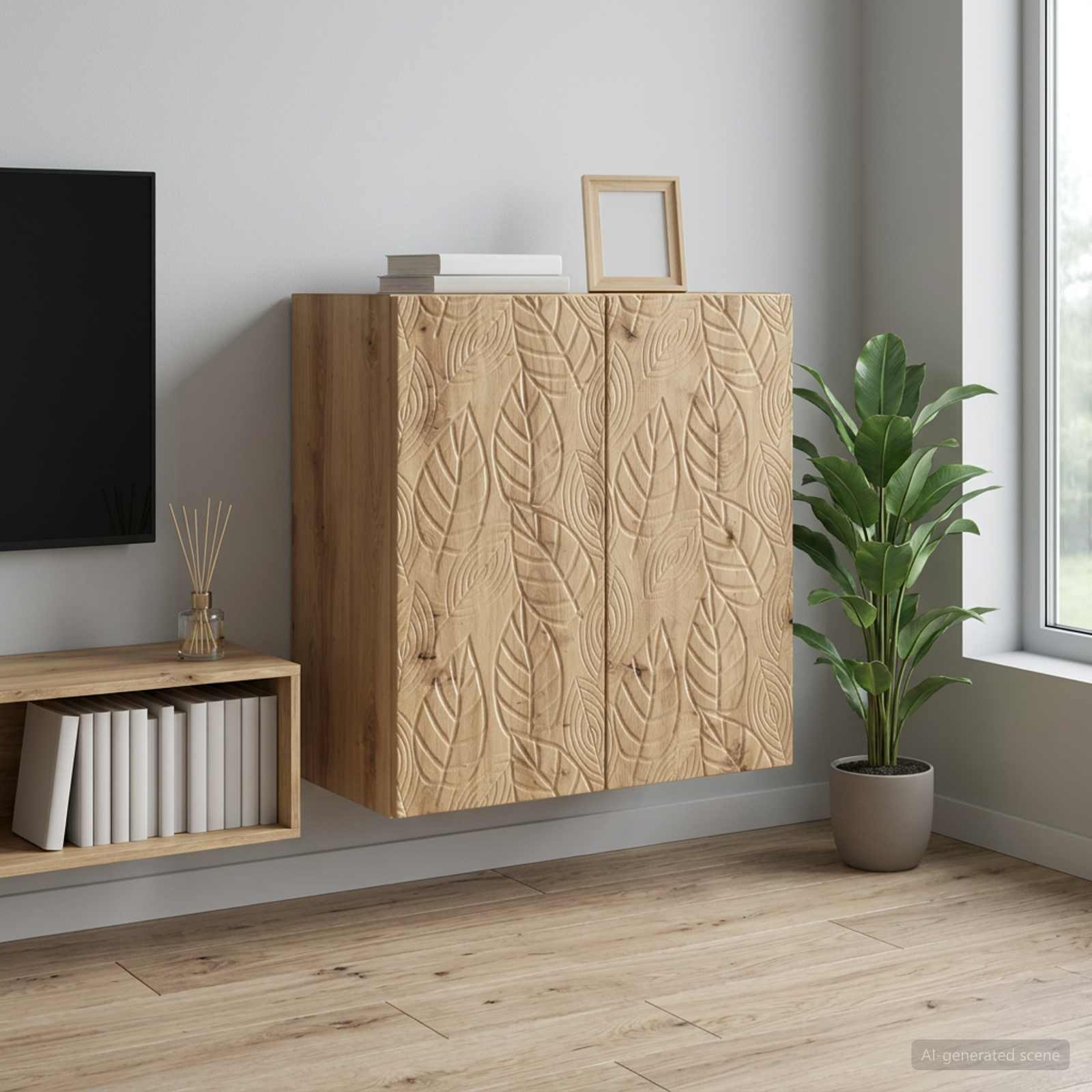 898754_1.jpg vidaXL Nástenná skrinka Dub artisan 59 x 31 x 60 cm Kompozitné drevo – Obrázok 1