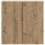 vidaXL Nástenná skrinka Dub artisan 59 x 31 x 60 cm Kompozitné drevo – Obrázok 3