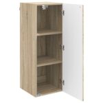 vidaXL Nástenná skrinka Dub sonoma 33 x 34,5 x 90 cm Kompozitné drevo – Obrázok 2