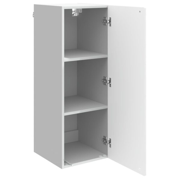 vidaXL Nástenná skrinka Biela s vysokým leskom 33 x 34,5 x 90 cm – Obrázok 2