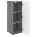 vidaXL Nástenná skrinka Sivý Sonoma 33 x 34,5 x 90 cm Kompozitné drevo – Obrázok 2