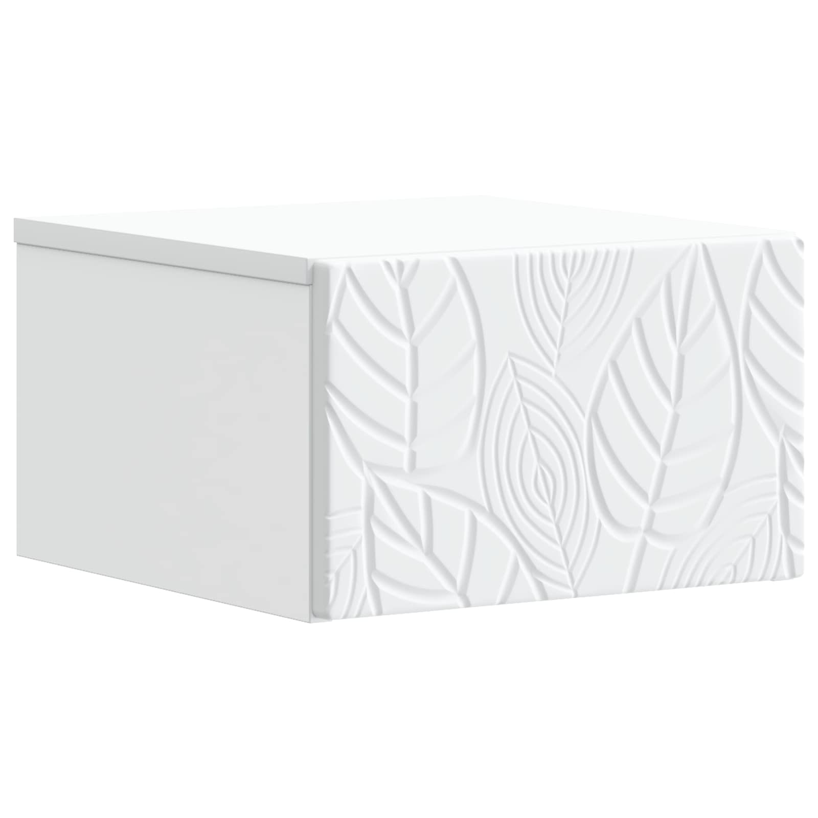 898765_1.jpg vidaXL Nástenný bočný stôl Biela 34,5 x 33 x 20 cm Kompozitné drevo – Obrázok 1