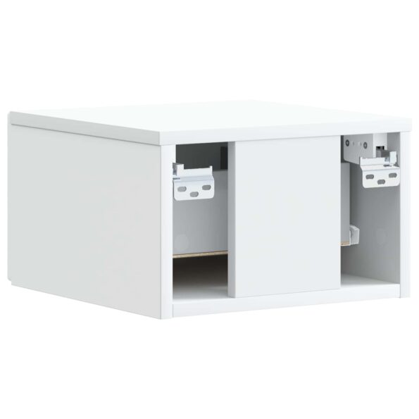 vidaXL Nástenný bočný stôl 2 pcs Biela 34,5 x 33 x 20 cm – Obrázok 6