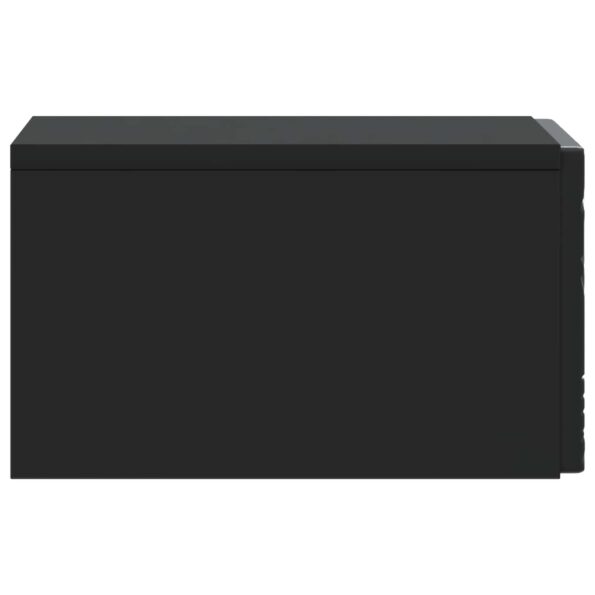 vidaXL Nástenný bočný stôl 2 pcs Čierna 34,5 x 33 x 20 cm – Obrázok 5