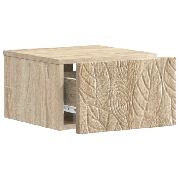 vidaXL Nástenný bočný stôl Dub sonoma 34,5 x 33 x 20 cm – Obrázok 2