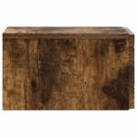 vidaXL Nástenný bočný stôl Dymový dub 34,5 x 33 x 20 cm – Obrázok 4