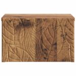 vidaXL Nástenný bočný stôl Staré drevo 34,5 x 33 x 20 cm – Obrázok 3