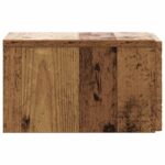 vidaXL Nástenný bočný stôl Staré drevo 34,5 x 33 x 20 cm – Obrázok 4