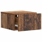 vidaXL Nástenný bočný stôl 2 pcs Staré drevo 34,5 x 33 x 20 cm – Obrázok 3