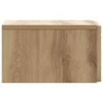 vidaXL Nástenný bočný stôl Dub artisan 34,5 x 33 x 20 cm – Obrázok 4