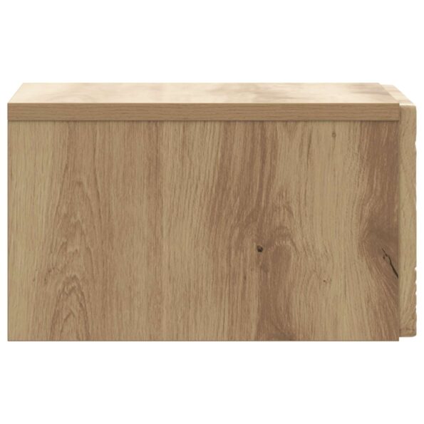 vidaXL Nástenný bočný stôl Dub artisan 34,5 x 33 x 20 cm – Obrázok 4