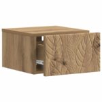 vidaXL Nástenný bočný stôl 2 pcs Dub artisan 34,5 x 33 x 20 cm – Obrázok 3