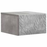 vidaXL Nástenná nočná skrinka 2 pcs Betónovo sivá 49 x 34,5 x 20 cm – Obrázok 2
