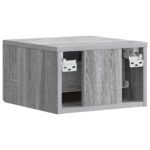 vidaXL Nástenná nočná skrinka 2 pcs Sivý Sonoma 49 x 34,5 x 20 cm – Obrázok 6