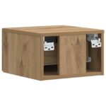 vidaXL Nástenná nočná skrinka Dub artisan 49 x 34,5 x 20 cm – Obrázok 5