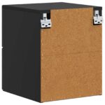 vidaXL Nástenná nočná skrinka Čierna 34,5 x 33 x 40 cm – Obrázok 5