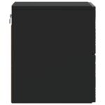 vidaXL Nástenná nočná skrinka 2 pcs Čierna 34,5 x 33 x 40 cm – Obrázok 5