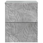 vidaXL Nástenná nočná skrinka 2 pcs Betónovo sivá 34,5 x 33 x 40 cm – Obrázok 4
