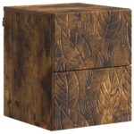 vidaXL Nástenná nočná skrinka 2 pcs Dymový dub 34,5 x 33 x 40 cm – Obrázok 2