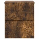 vidaXL Nástenná nočná skrinka 2 pcs Dymový dub 34,5 x 33 x 40 cm – Obrázok 4