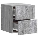 vidaXL Nástenná nočná skrinka 2 pcs Sivý Sonoma 34,5 x 33 x 40 cm – Obrázok 3